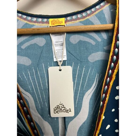 Agua Bendita Aldora Arabela Tunic Coverup NWT Sz. O/S - Picture 7 of 11